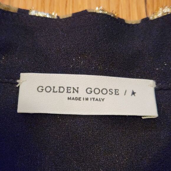 Golden Goose Leopard‑Print Fil Coupe Shirtdress, Professionally Shortened, Sz 4 - Picture 4 of 15